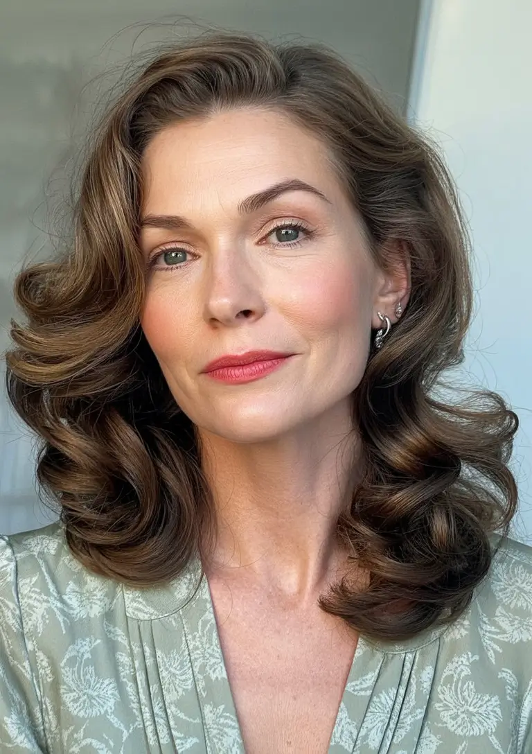 favorite spring haircuts for women over 60 2026 Vintage-Inspired Voluminous Waves