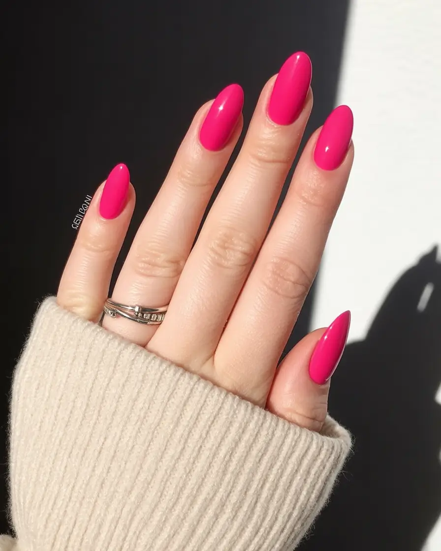 fresh spring nail colors 2026 Hot Pink Revival Bold Is Back