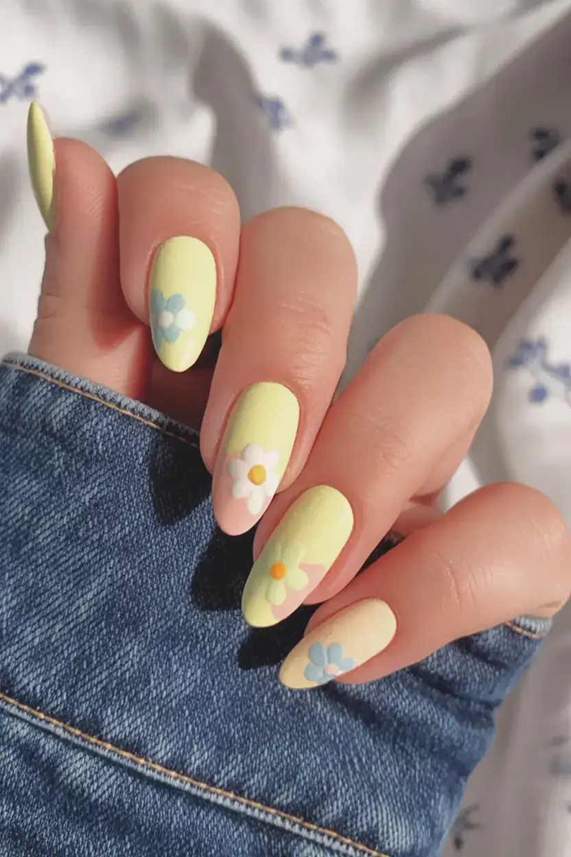 fun spring break nails 2026+Lemonade Days