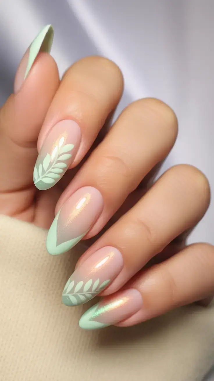 fun spring break nails 2026+Mint Mirage