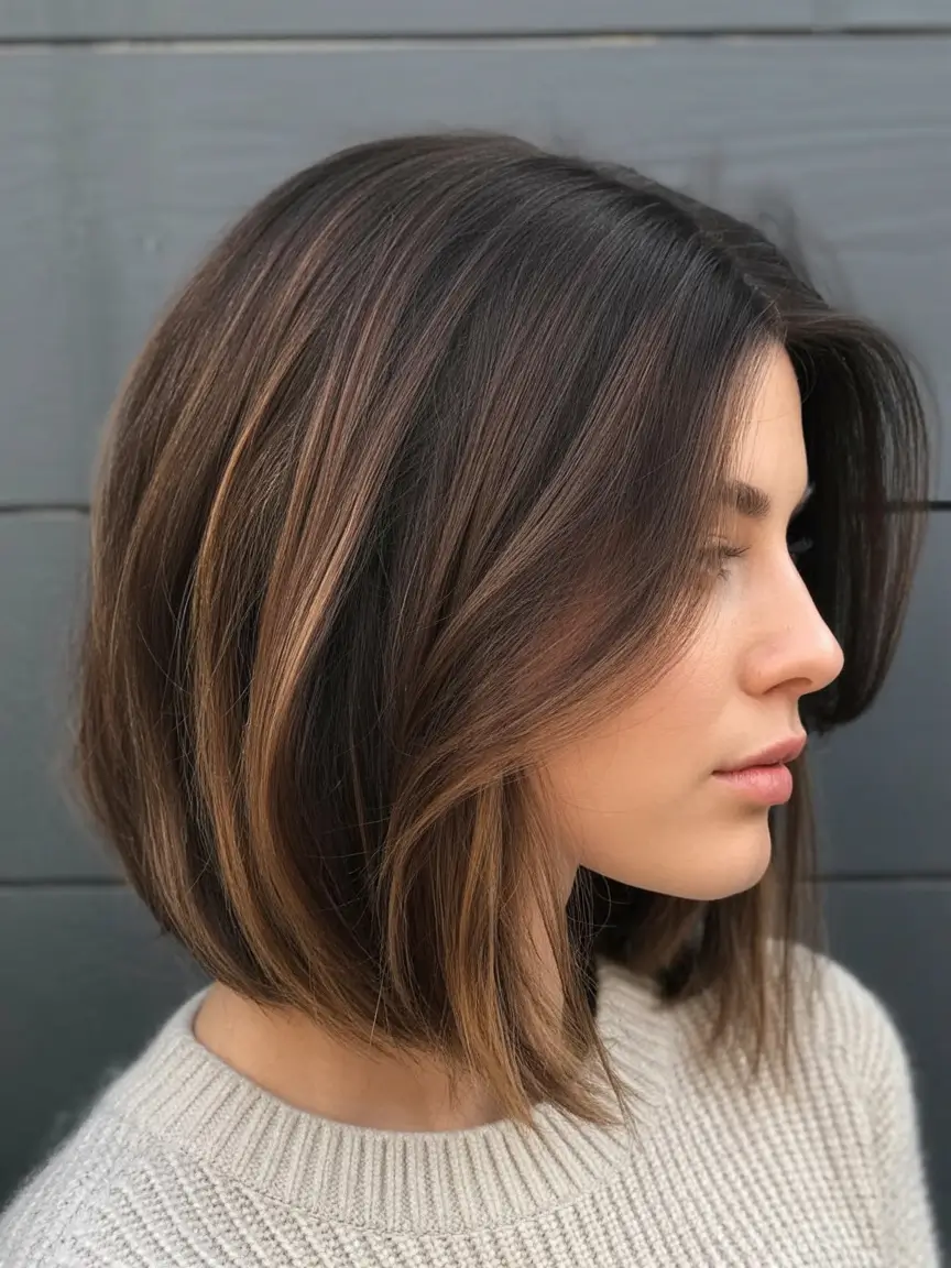 low maintenance spring haircuts for women over 50 2026 Rounded Bob with Subtle Caramel Accents