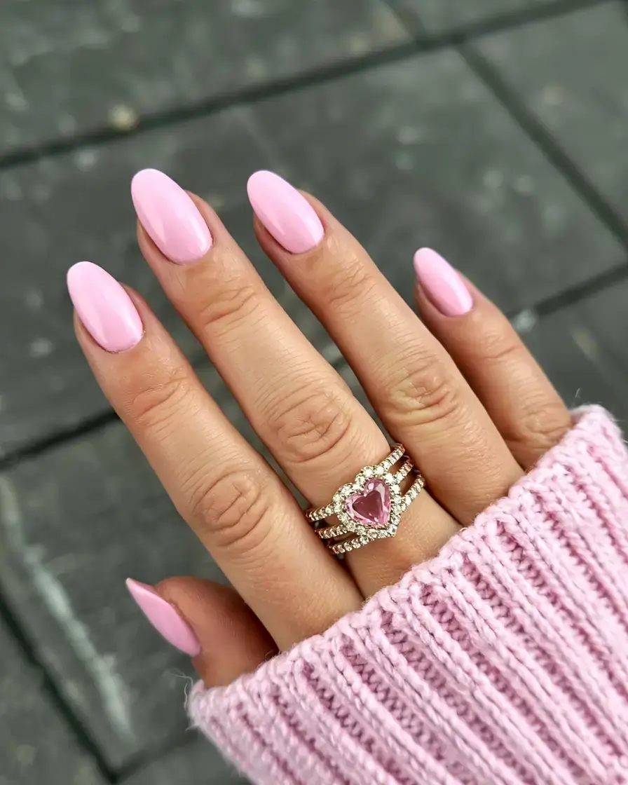 march 2026 nail colors ideas Sugar Almond Blush