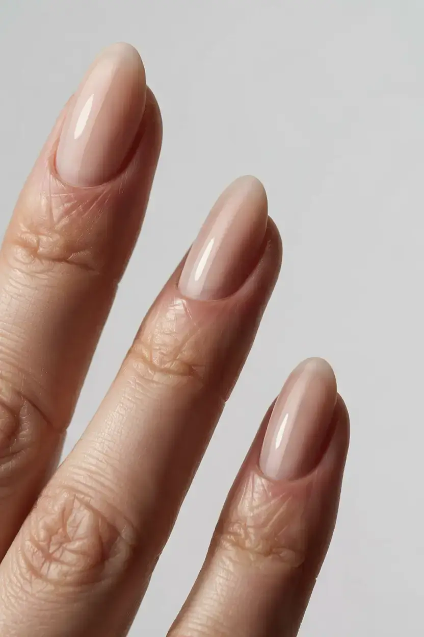 march 2026 nail colors ideas Soft Nude Overlay