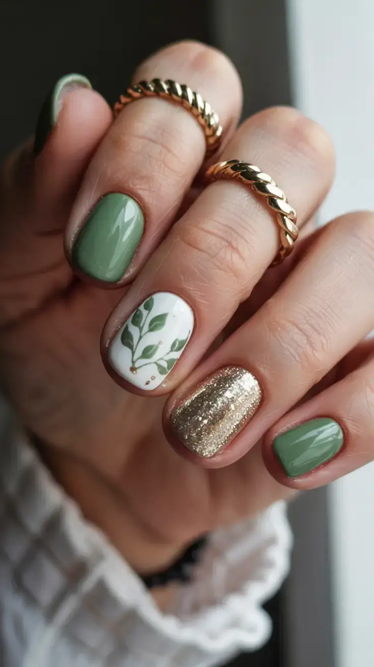 march nails design 2026 Leaf & Luxe