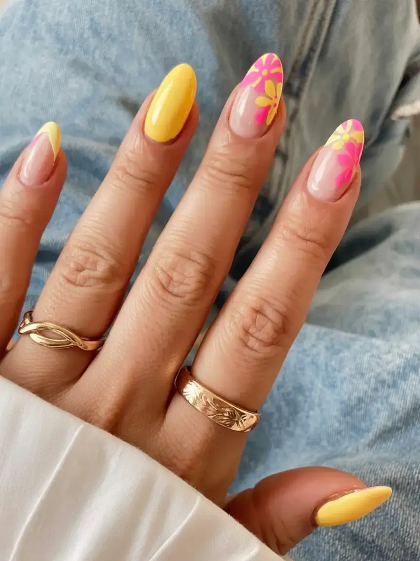 march nails design 2026 Lemonade Pop Art