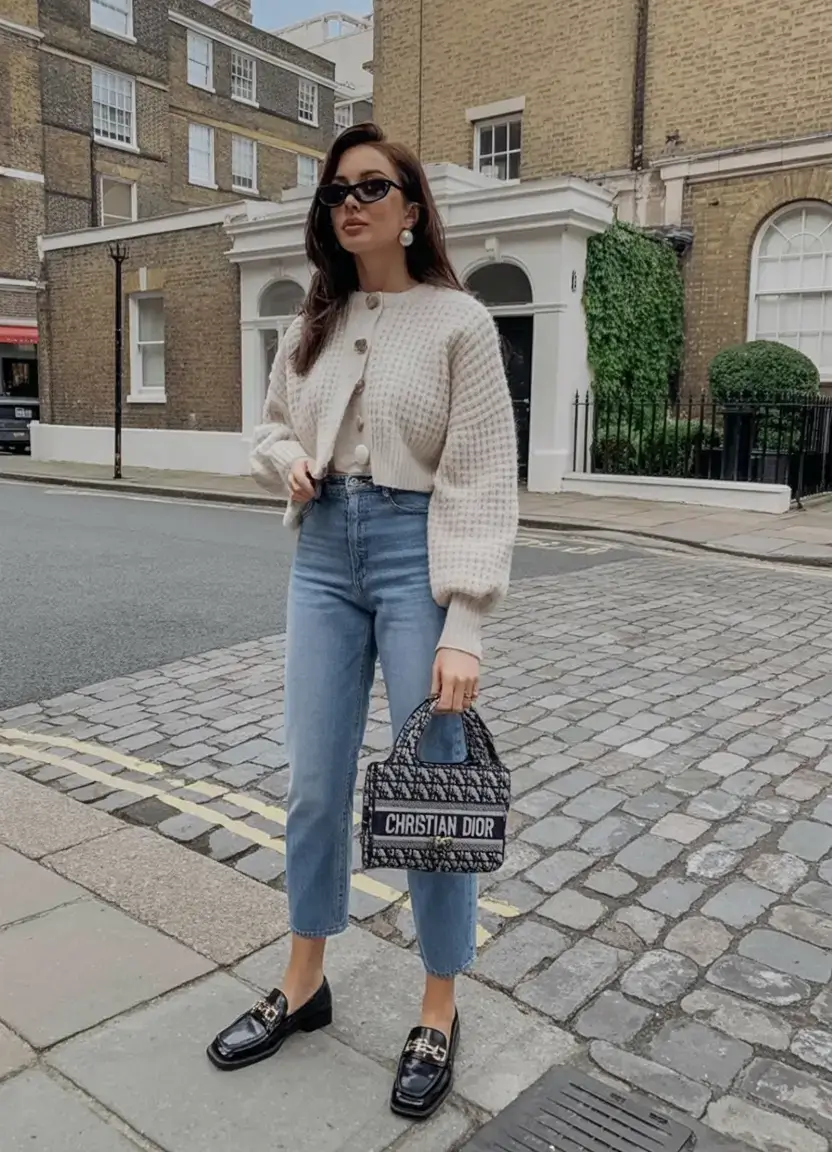 march outfits ideas 2026 Cropped Knits with Designer Flavor