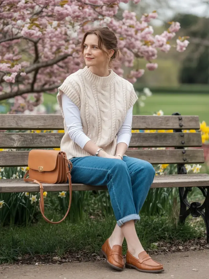 march outfits ideas 2026 Layered Simplicity in Bloom