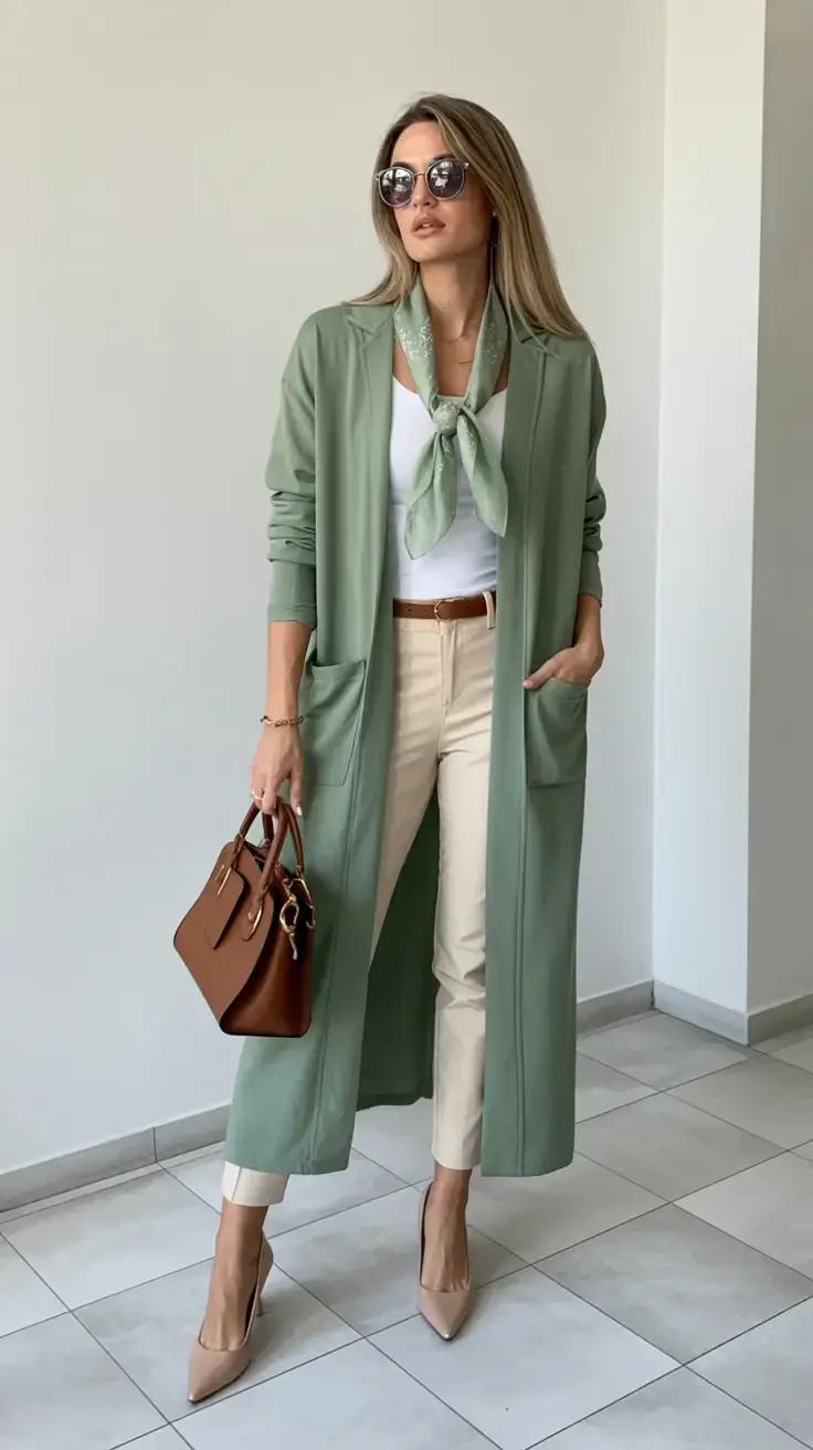march outfits ideas 2026 Soft Sage & Cream for the Sophisticated Minimalist