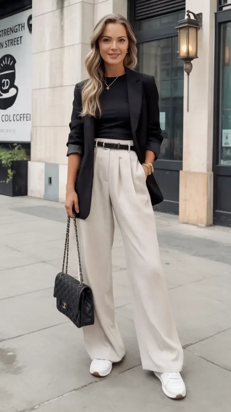 march outfits ideas 2026 Tailored Monochrome with a Relaxed Twist