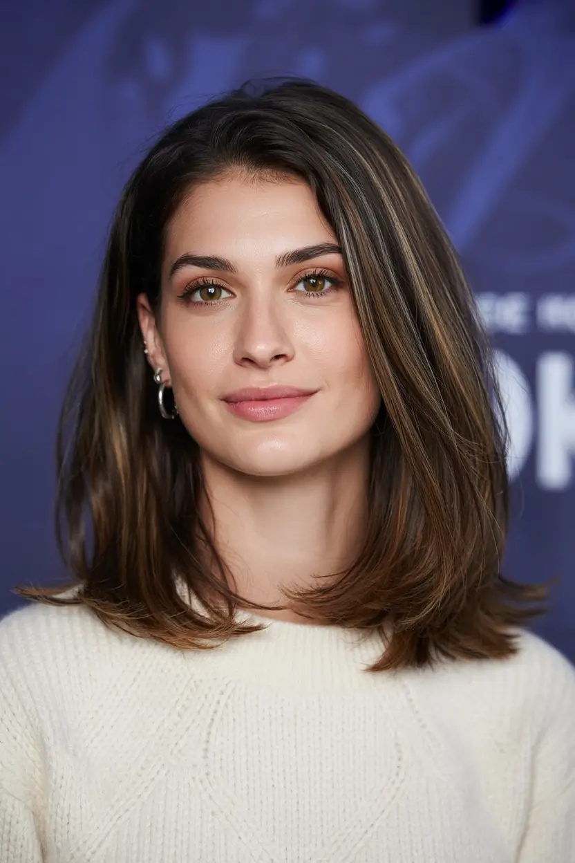 must try spring haircuts for women over 40 2026 Sleek Brunette Midi With Refined Ends