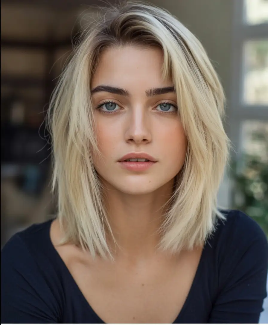 must try spring haircuts for women over 40 2026 Effortless Choppy Blonde Bob