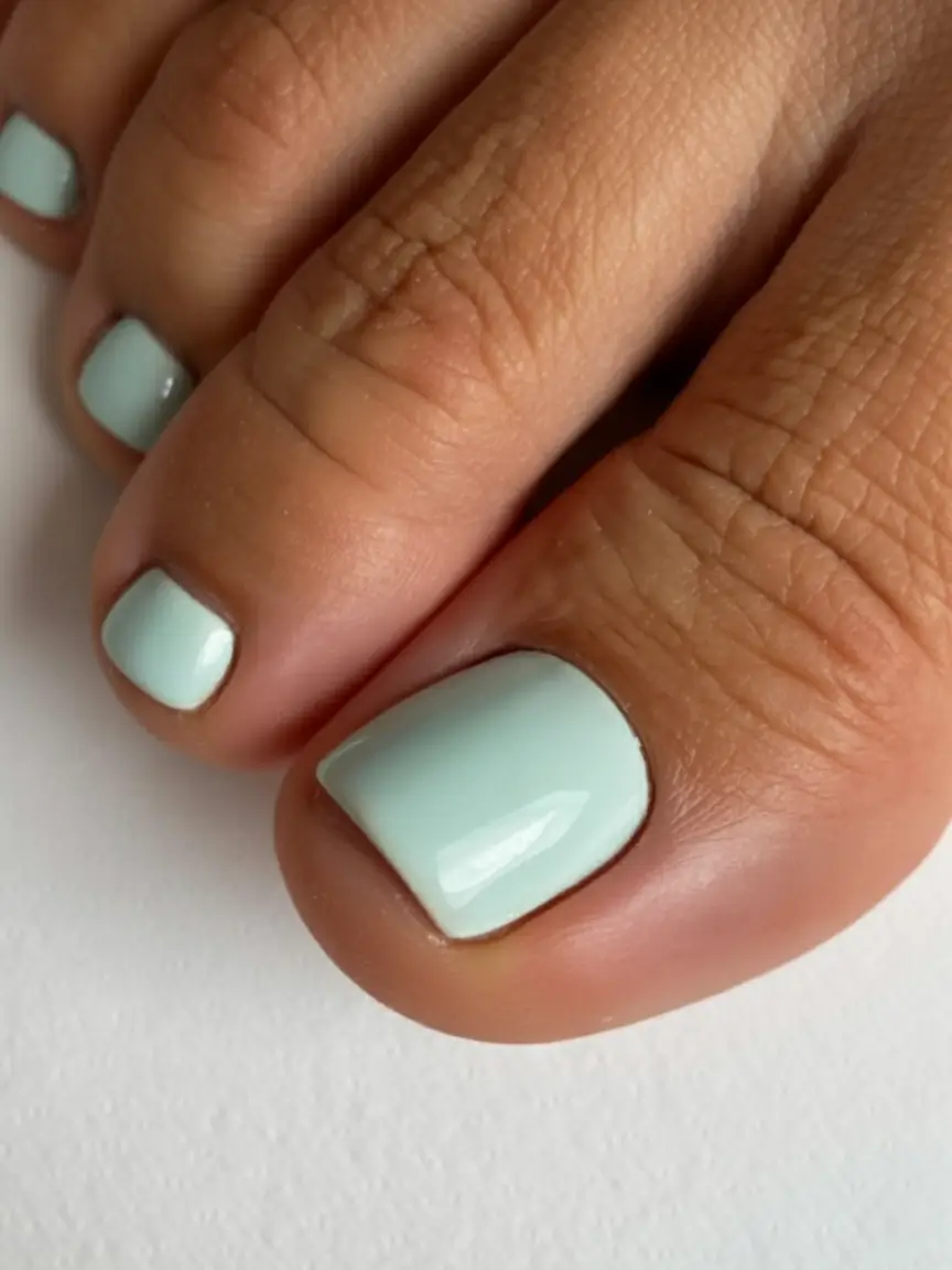 must try spring toe nail color 2026 Mint Breeze Freshness