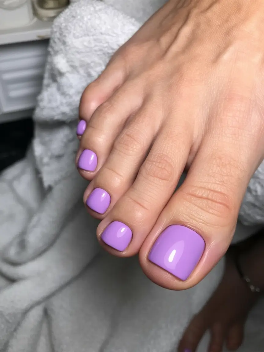 must try spring toe nail color 2026 Lavender Studio Glam