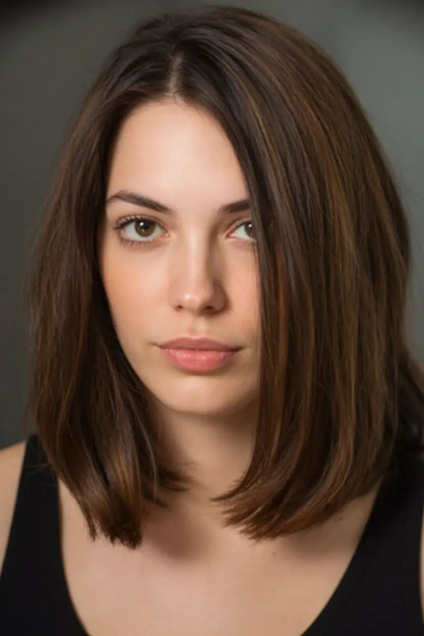 playful spring short haircut 2026 Cleanly Contoured Lob with Natural Weight