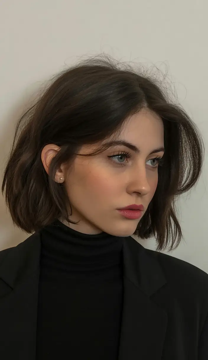 playful spring short haircut 2026 Soft Volume Bob with Gentle Wave Texture