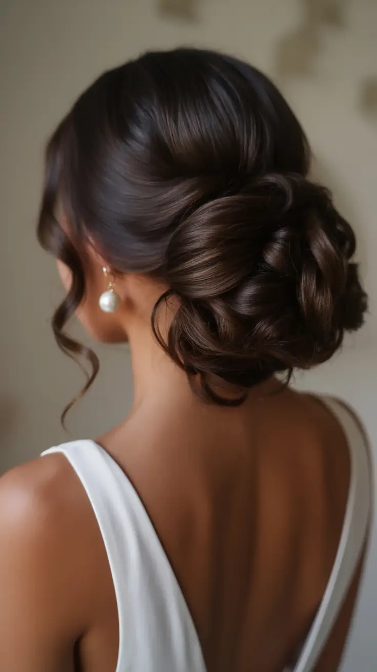 romantic spring wedding hairstyle 2026 Low Textured Bun With Soft Face-Framing Strands