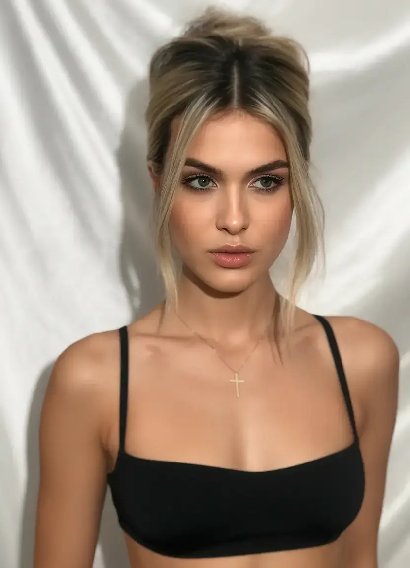 simple spring hairstyles 2026 Elegant Tousled Updo with Curtain Bangs