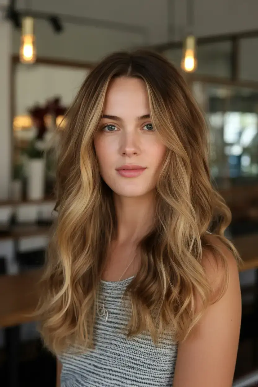stunning spring hair color trends 2026+Sun-Drenched Bronde: Casual Glow, Full Volume