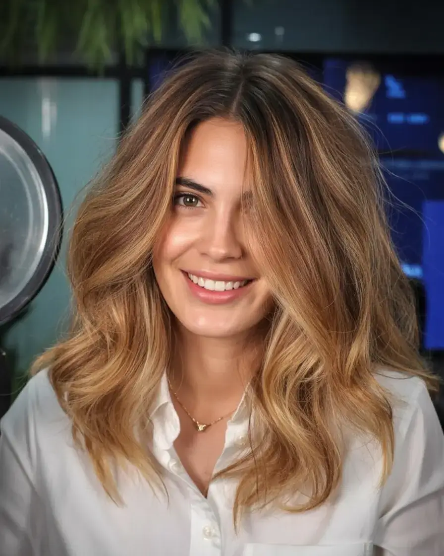 stunning spring hair color trends 2026+Maple Swirl Volume: Cozy Blonde Energy