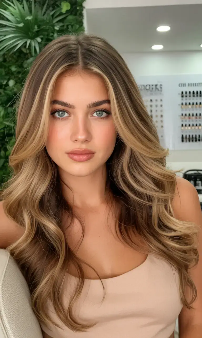 stunning spring hair color trends 2026+Creamed Honey Luxe: Blonde with Soft Contrast