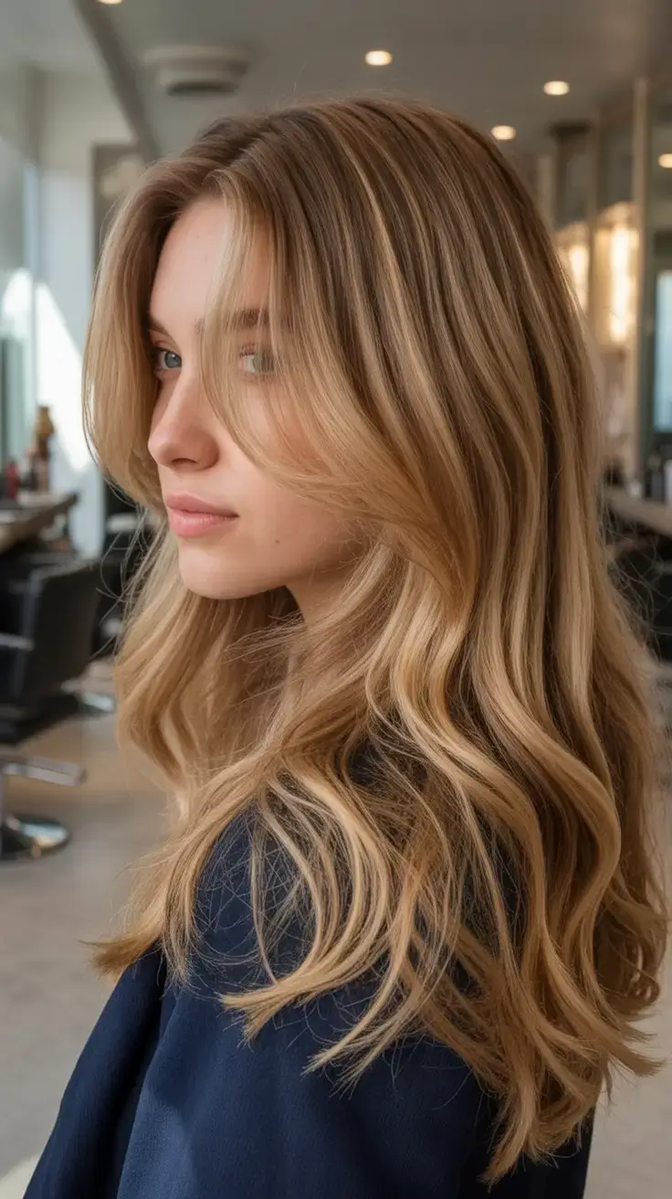 stunning spring hair color trends 2026+Feathered Honey Layers: Soft But Make It Drama