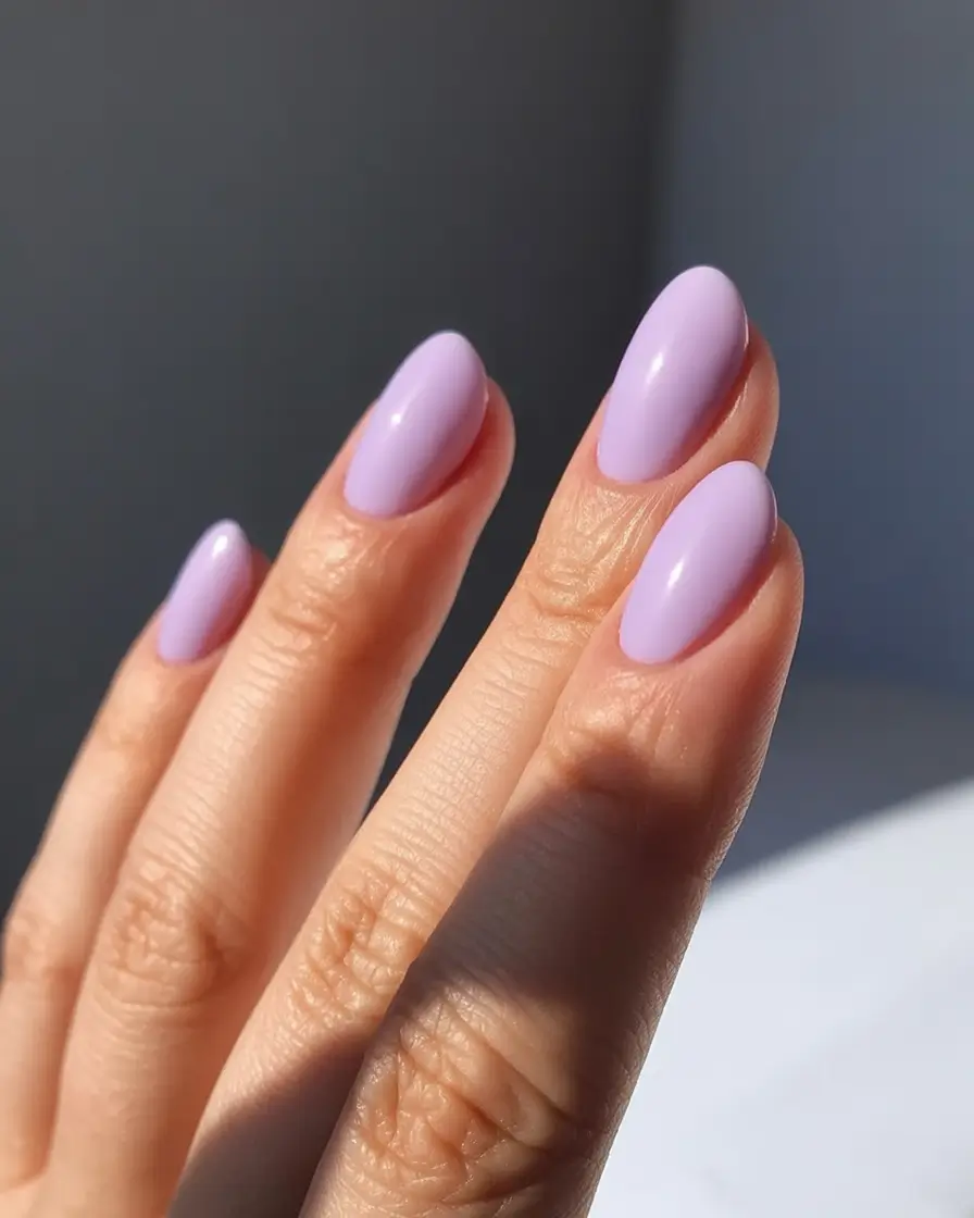 stylish minimalist spring nails 2026 Lilac Bloom Soft Shine