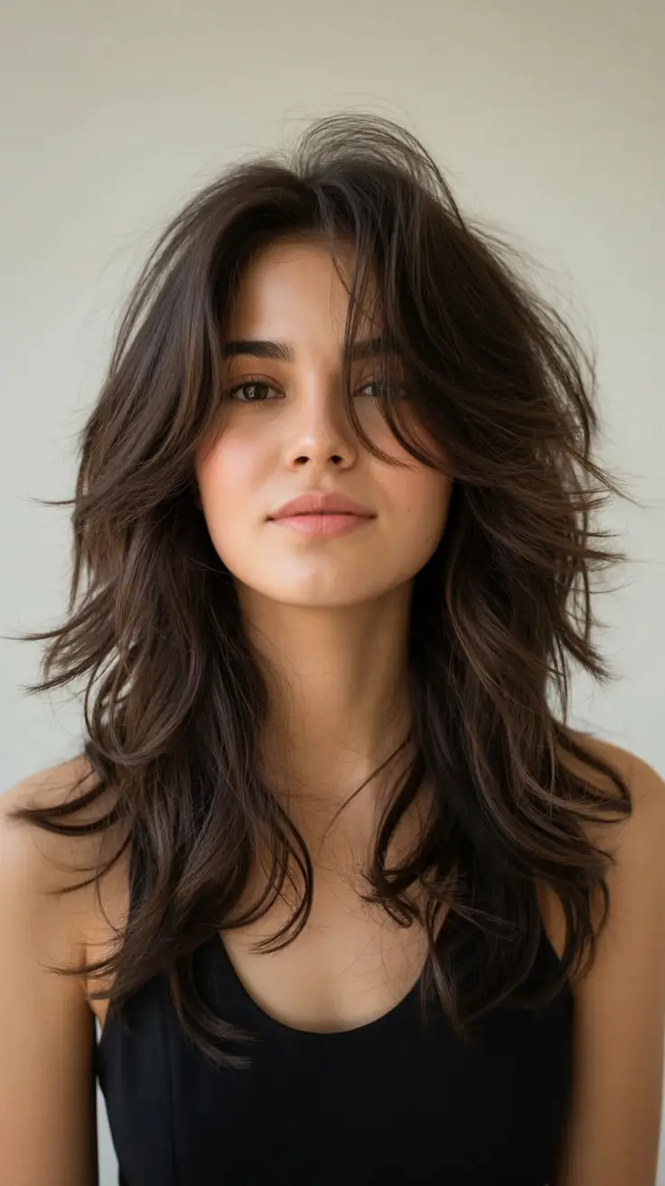 stylish spring haircuts for oval face shape 2026 Lifted Feather Layers with Tousled Volume