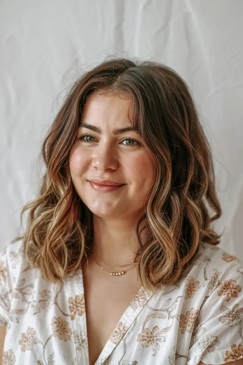 trending spring haircuts for plus size women 2026 Rooty Golden Waves with Airy Movement
