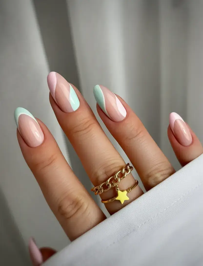 trendy nails for spring 2026 Soft Pastel Slopes