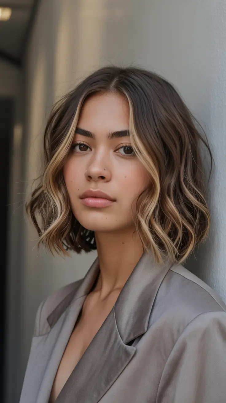 up to date spring short hairstyles 2026 Golden Ribbons Bob With Spring Contour Highlights