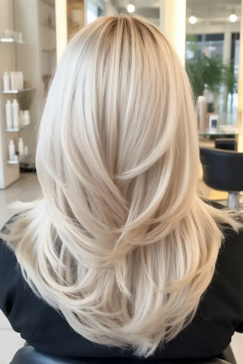 vibrant spring blonde hair color 2026 Ice-Cool Precision Layers