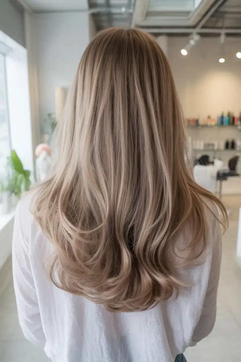 vibrant spring blonde hair color 2026 Beige Mushroom Blonde Layers