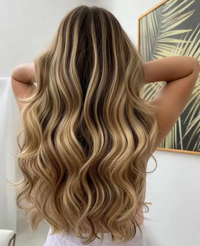 vibrant spring blonde hair color 2026 High-Contrast Blonde Ribbons