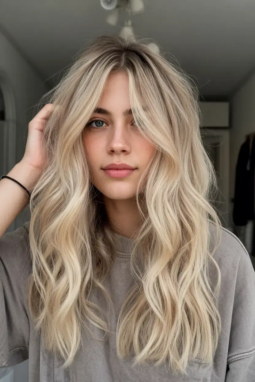 vibrant spring blonde hair color 2026 Effortless Ashy Beach Blonde