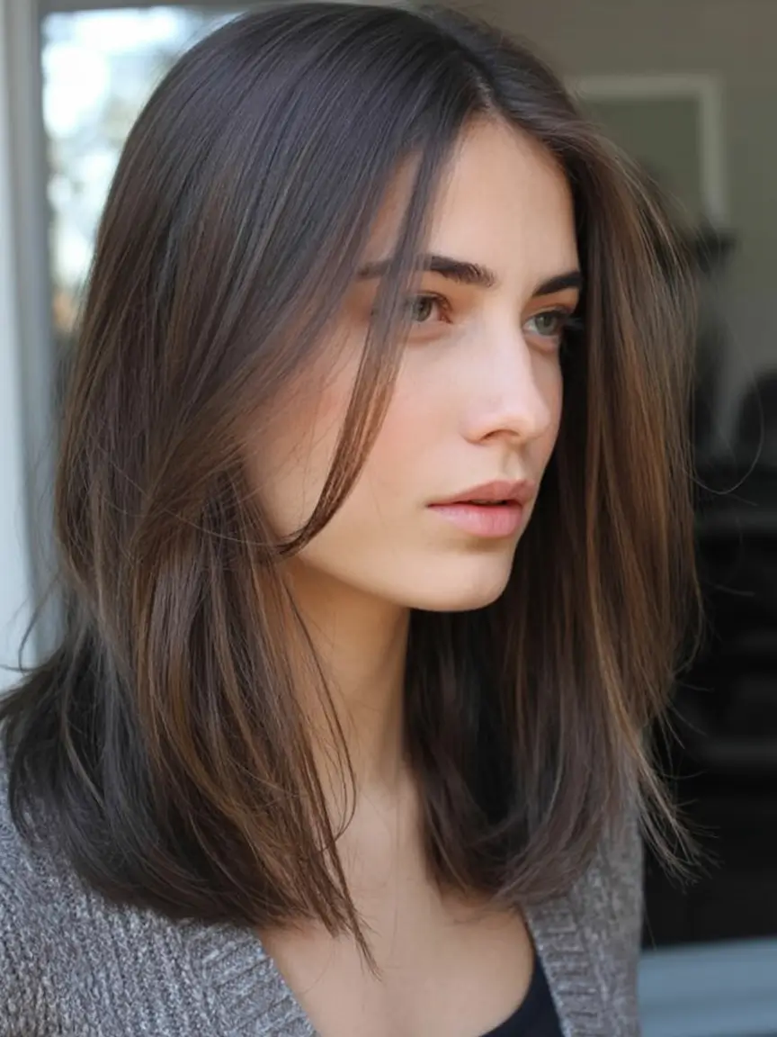vibrant spring mid length haircut 2026 Textured Mid-Length With Gentle Volume