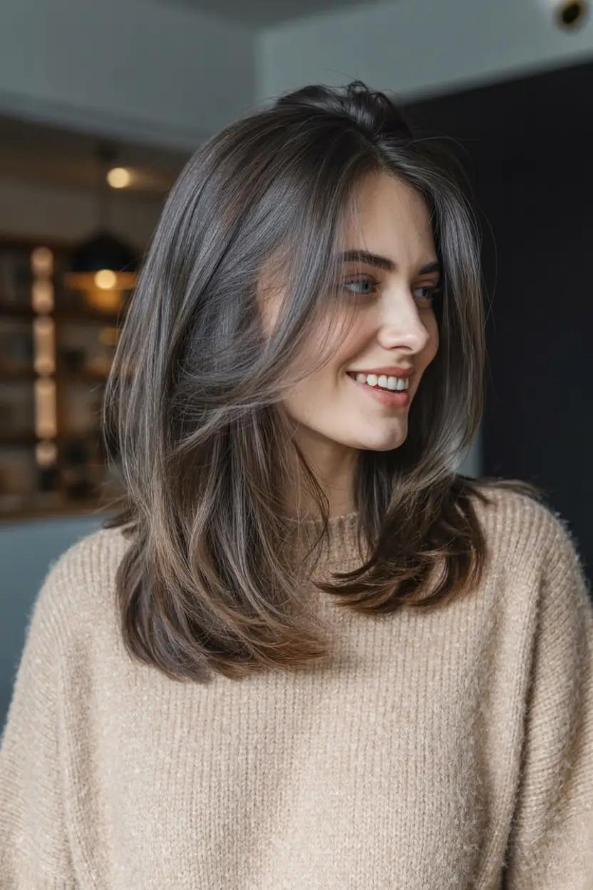 vibrant spring mid length haircut 2026 Breezy Layers With a Natural Lift