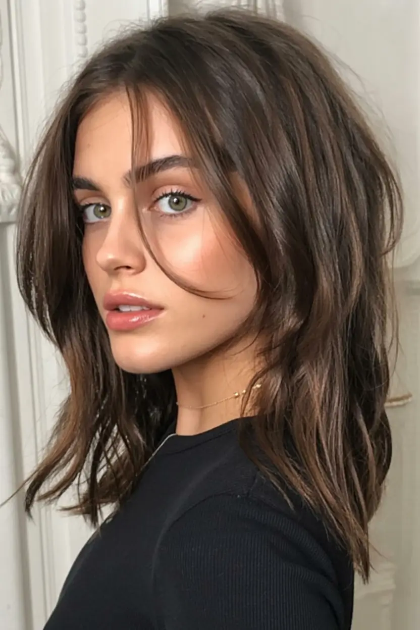 vibrant spring mid length haircut 2026 Textured Mid-Length With Lively Layers