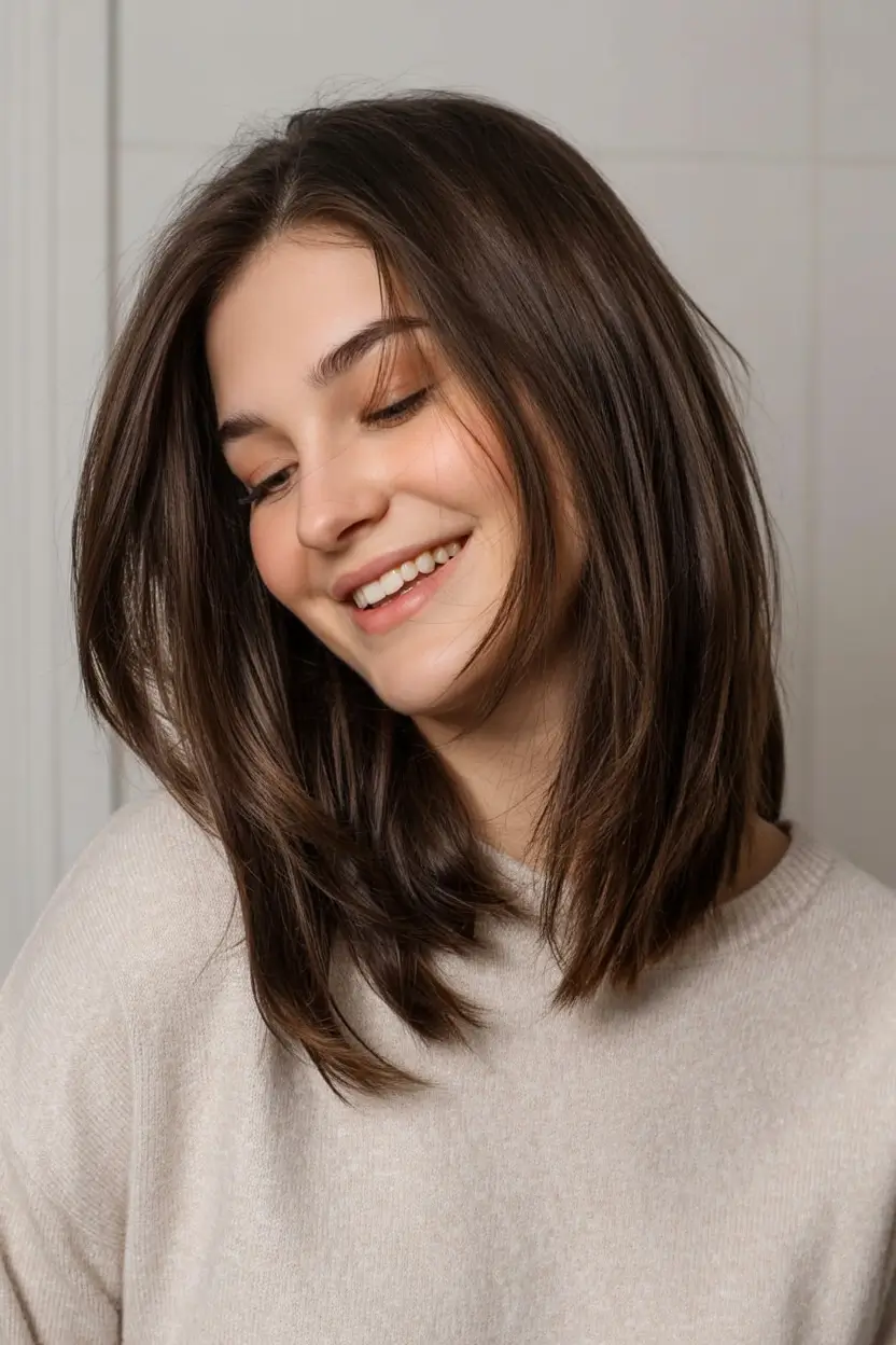 vibrant spring mid length haircut 2026 Feather-Lite Ends for Everyday Ease