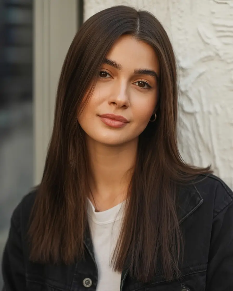 vibrant spring mid length haircut 2026 Minimalist Mid-Length With Clean Edges