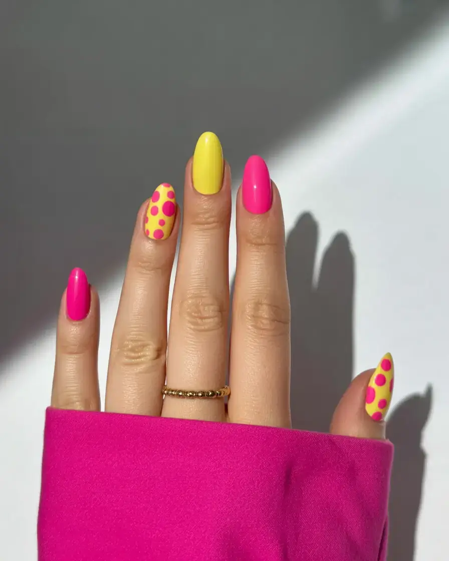 vibrant spring nail design 2026 Pop Art Play