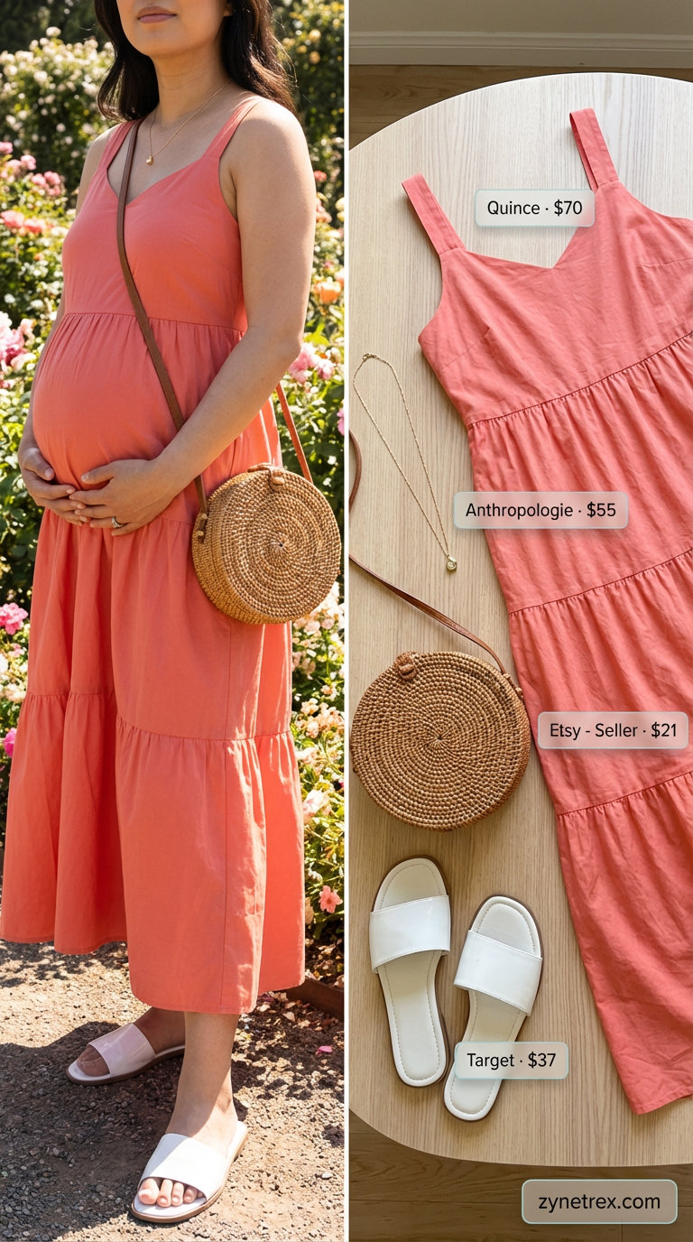 casual maternity summer outfits 2026 - Style Inspiration casual maternity summer outfits 2026 outfit idea - fashion styling inspiration