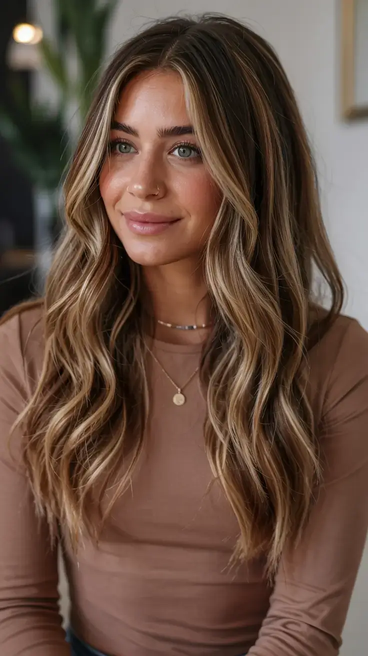 creative spring balayage hair color ideas 2026 Champagne Blonde Balayage on Effortless Spring Waves