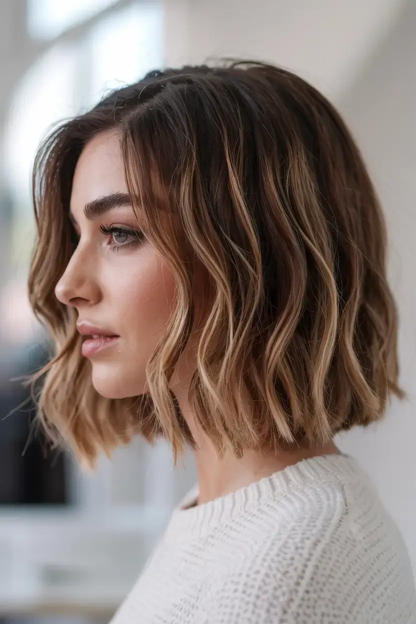 creative spring balayage hair color ideas 2026 Warm Honey Balayage Bob for a Fresh Spring Cut