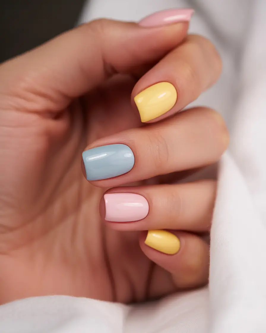 easter nails color ideas 2026 Minimalist Easter Pastels for Everyday Elegance
