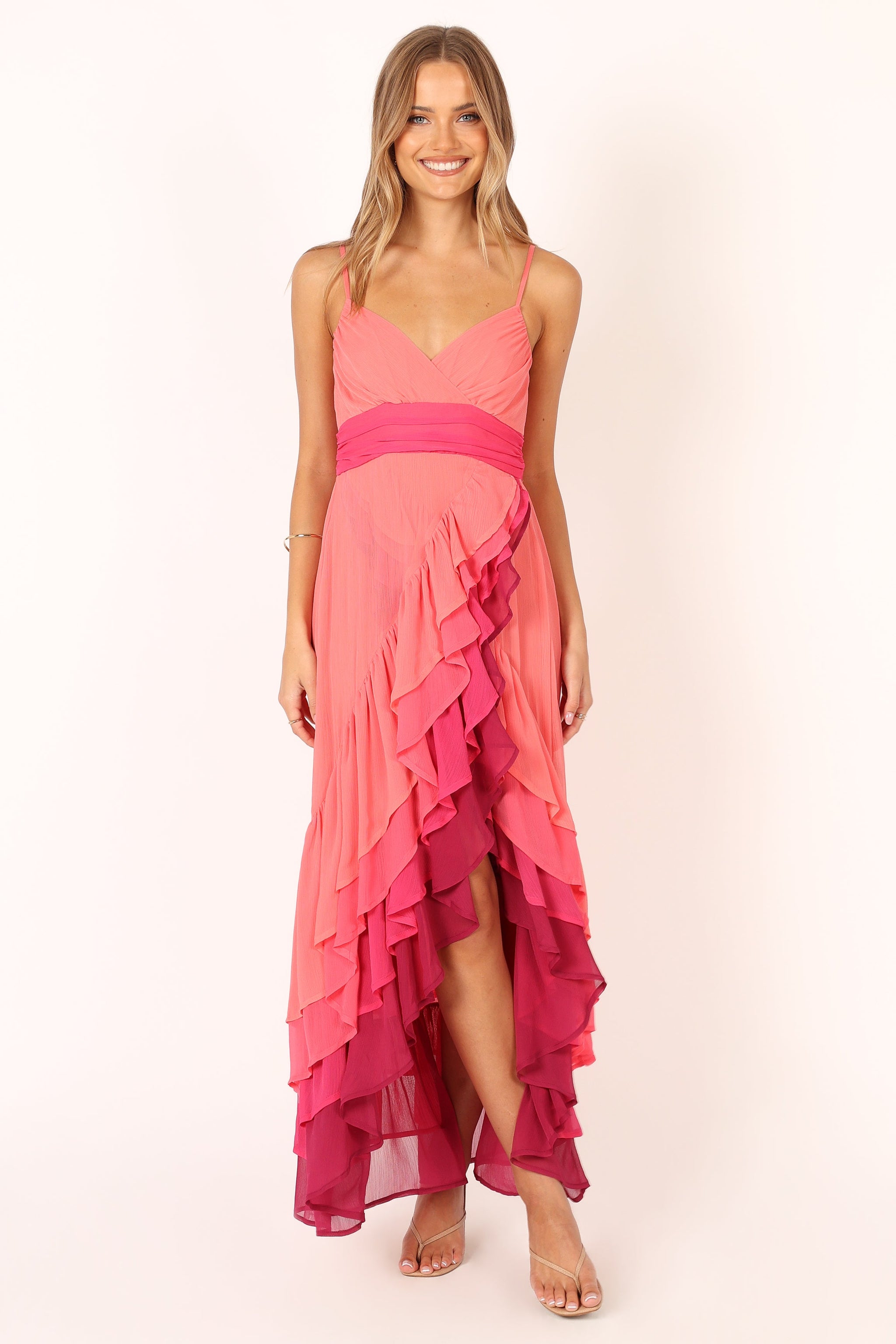 Petal & Pup Bombon Tiered Maxi Dress