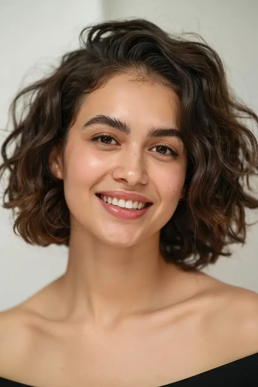elegant spring natural hairstyle for 2026 textured curly bob