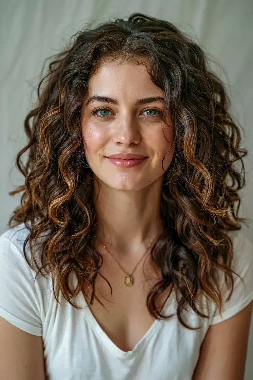 elegant spring natural hairstyle for 2026 long natural layered curls