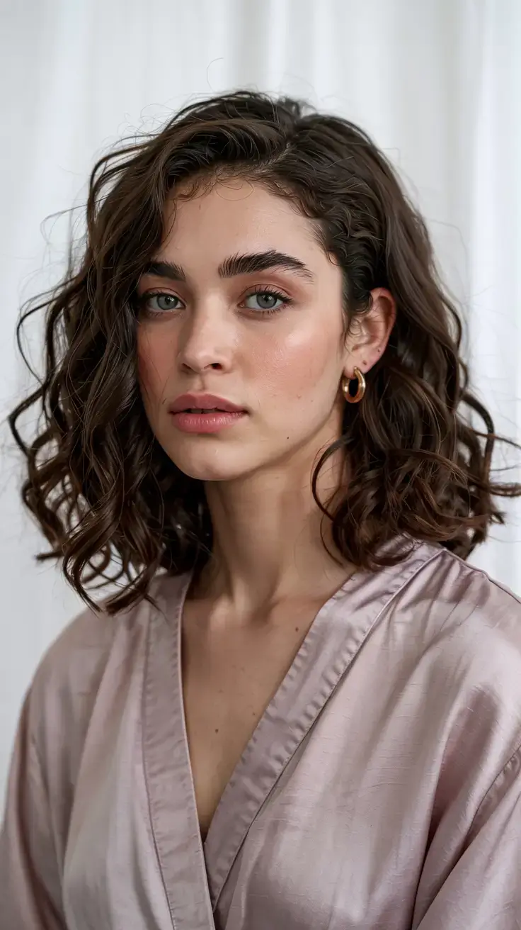 elegant spring natural hairstyle for 2026 shoulder length natural curls