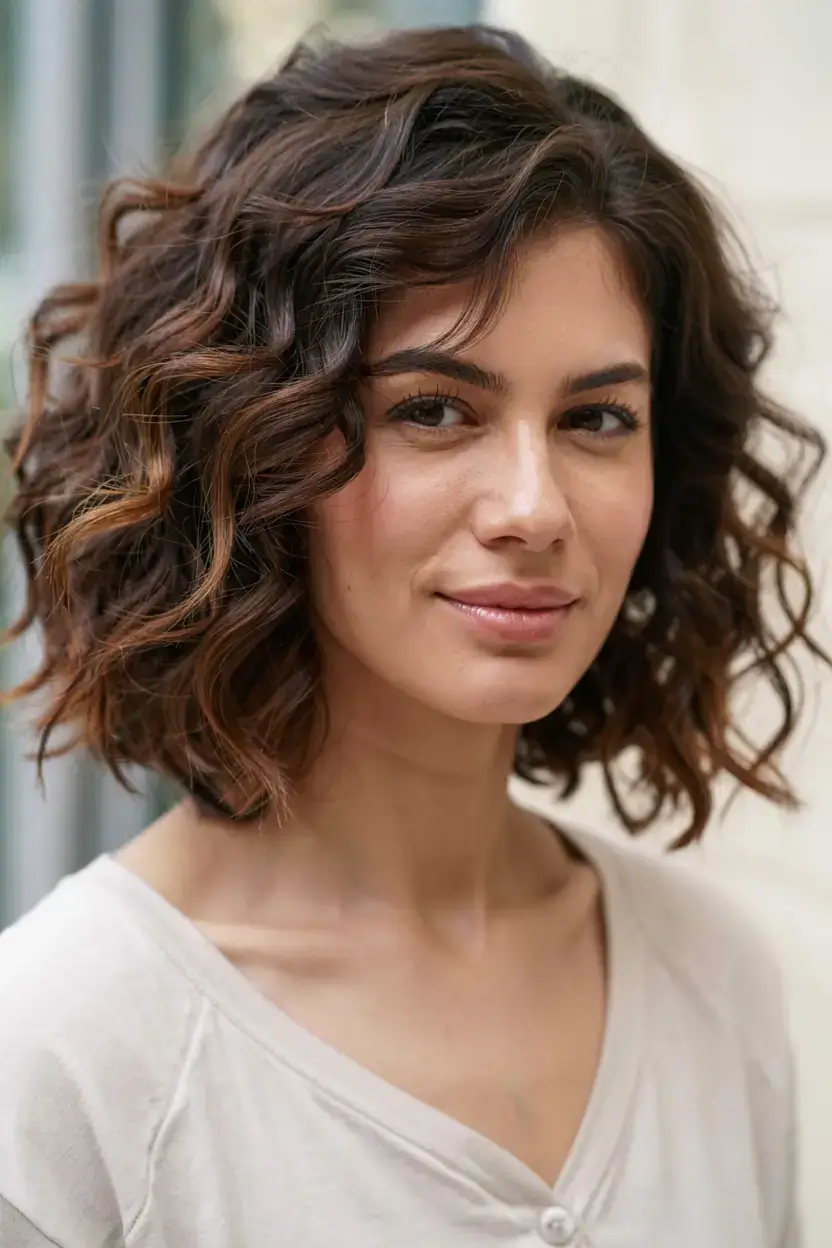 elegant spring natural hairstyle for 2026 textured curly bob