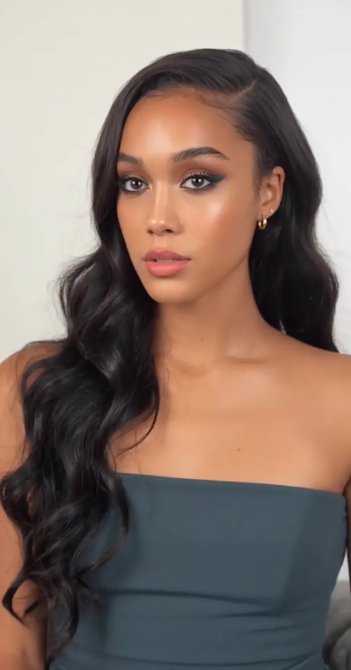 graduation hairstyles ideas 2026 hollywood waves deep side part